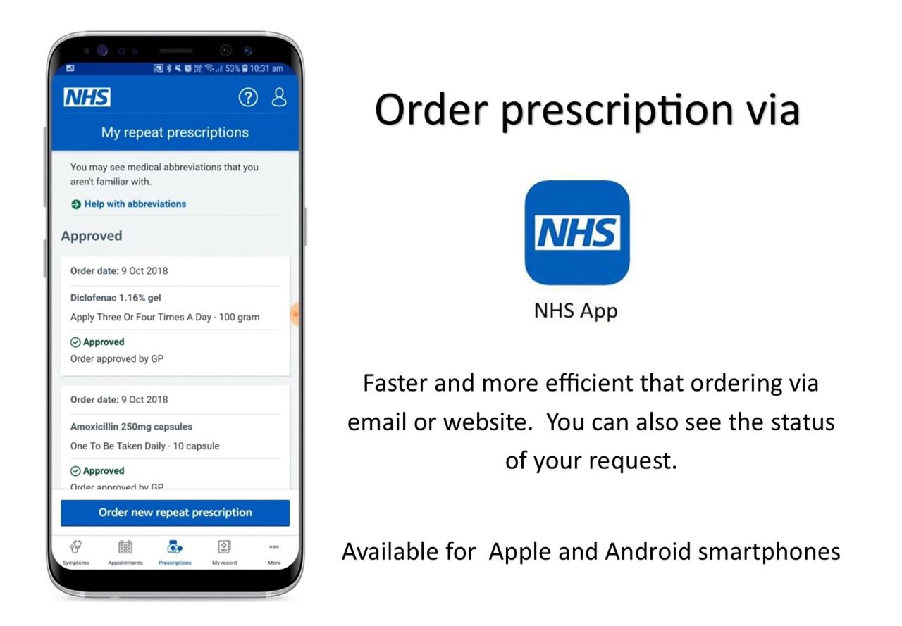 NHS App prescriptions